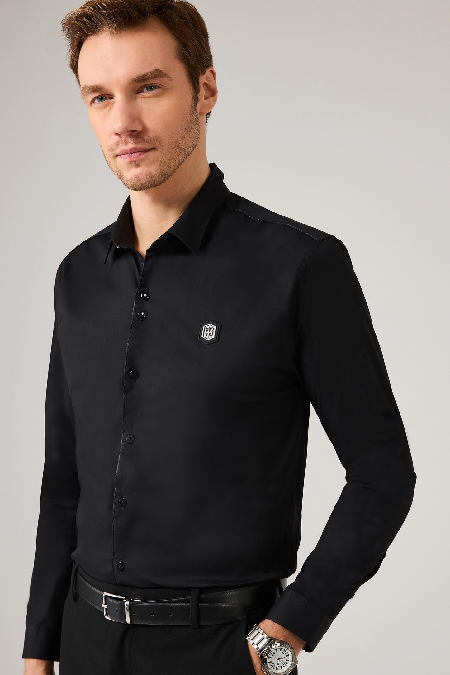 The Quintessential Black Shirt