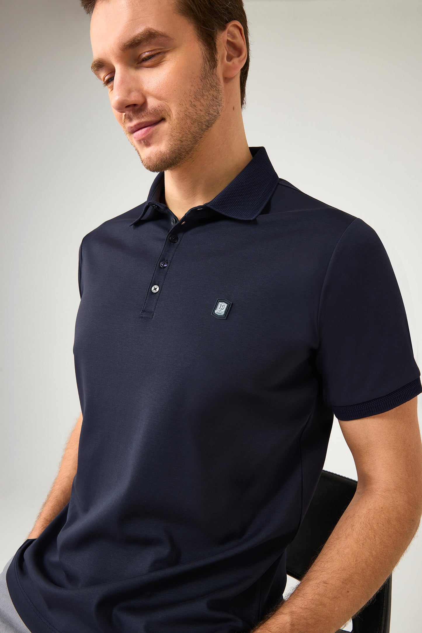 The Neat Navy Polo