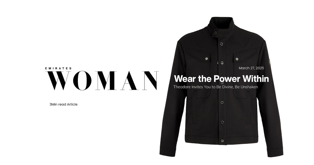 THEODORE’s Ultimate Jacket Featured in Emirates Woman’s Eid Gift Guide