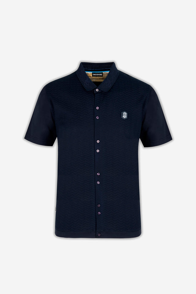 The Jacquard Hybrid Polo Shirt