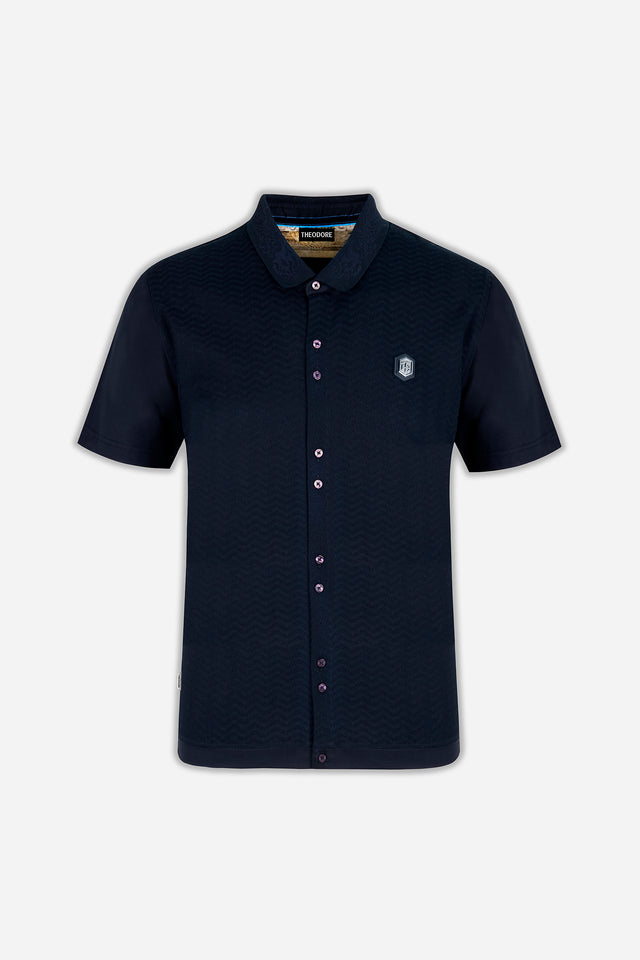 The Jacquard Hybrid Polo Shirt