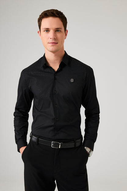 The Starry-Night Black Shirt