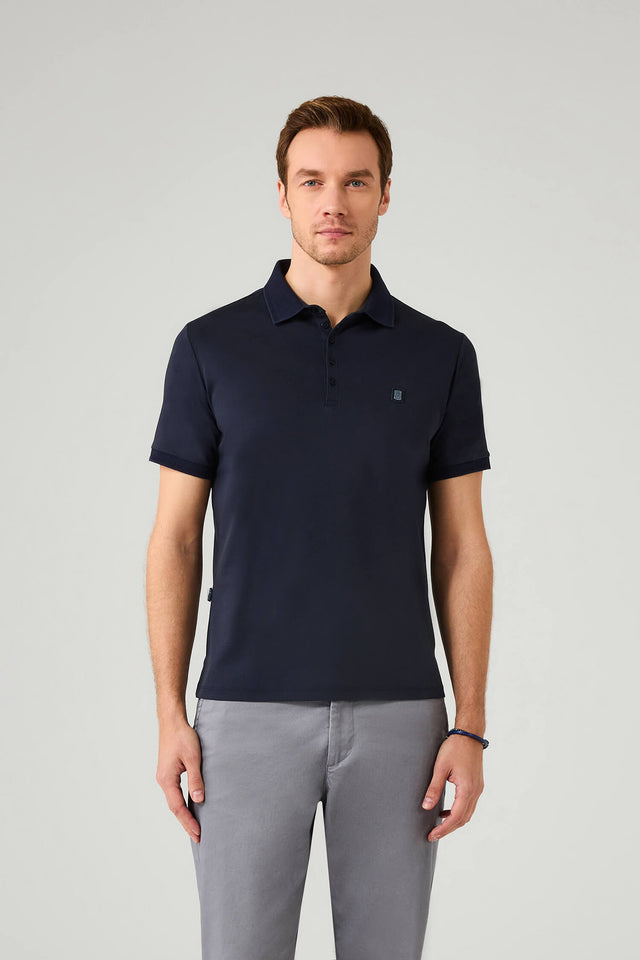The Neat Navy Polo