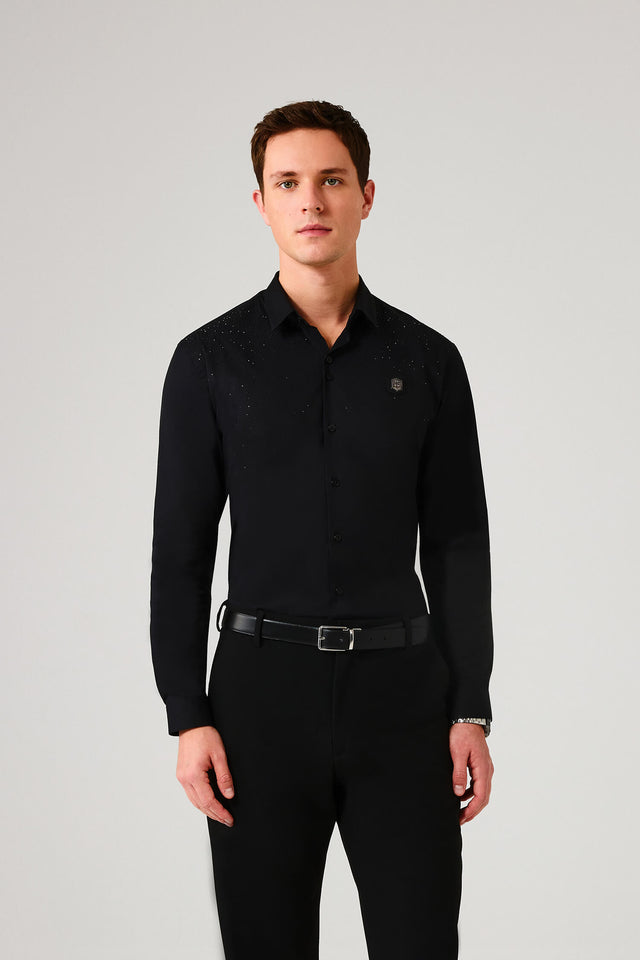 The Starry-Night Black Shirt
