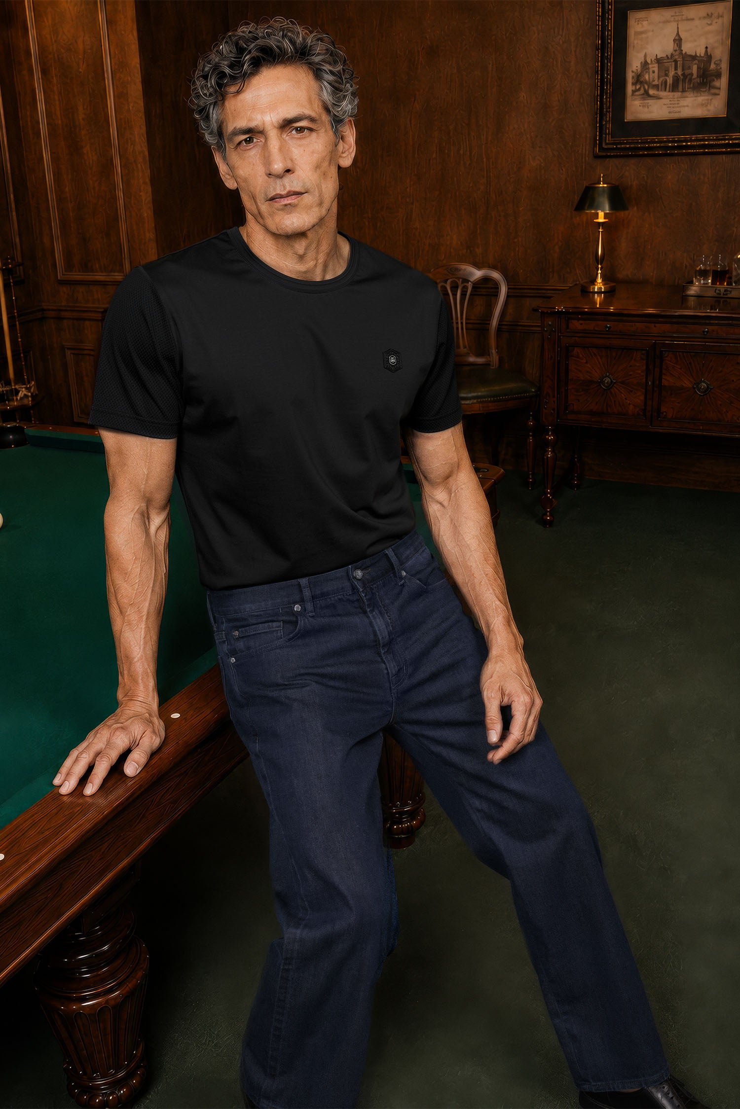 Midnight Navy Albatross Jean