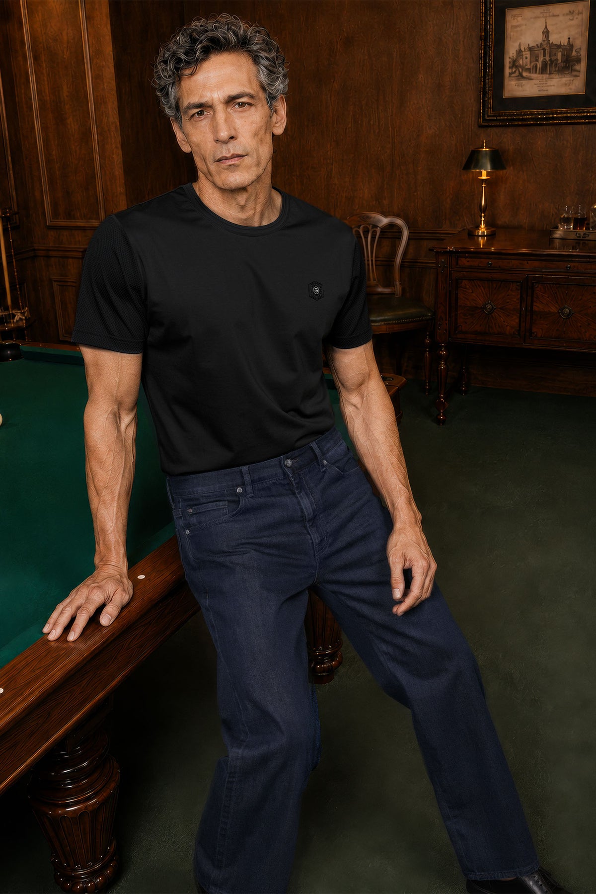 Midnight Navy Albatross Jean
