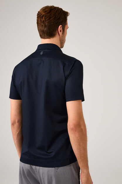 The Jacquard Hybrid Polo Shirt