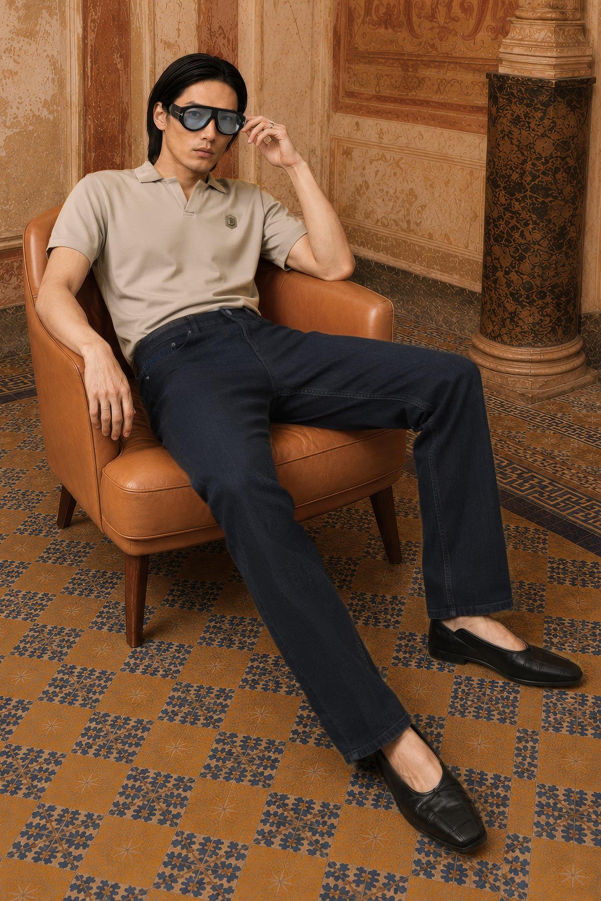 Nocturne Navy Wabi Jean