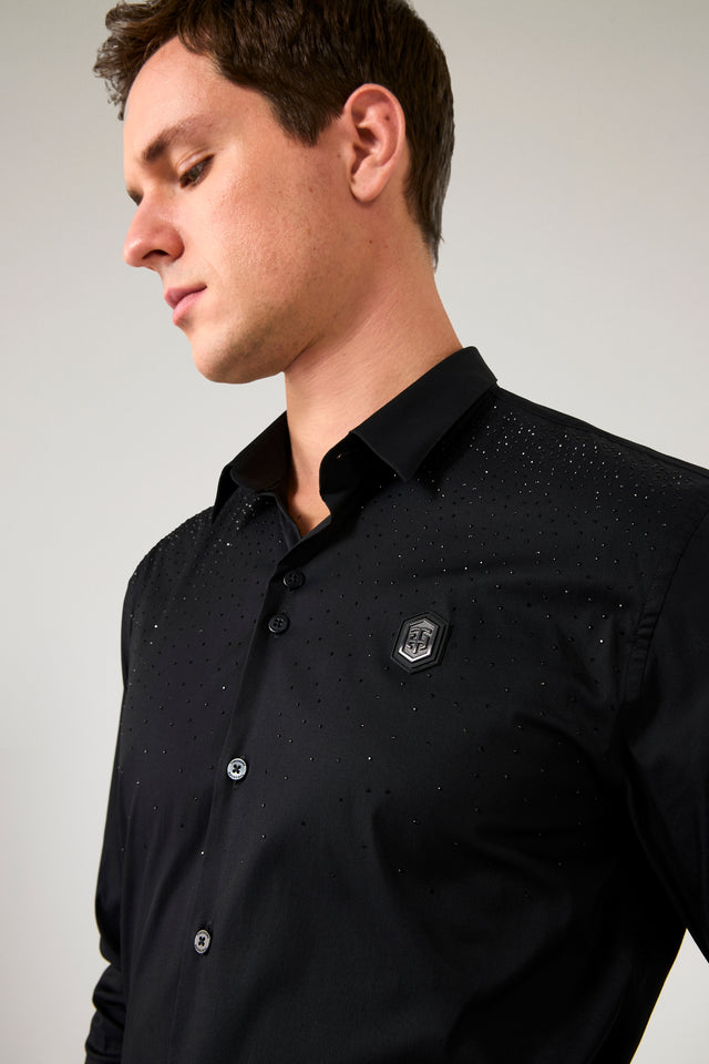 The Starry-Night Black Shirt