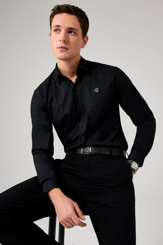 The Starry-Night Black Shirt