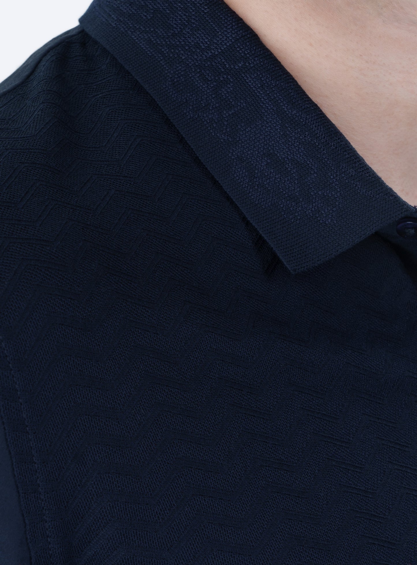 The Jacquard Hybrid Polo Shirt