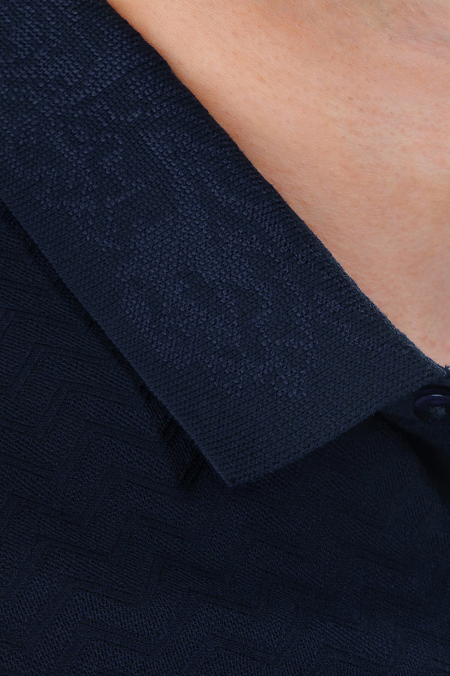 The Jacquard Hybrid Polo Shirt
