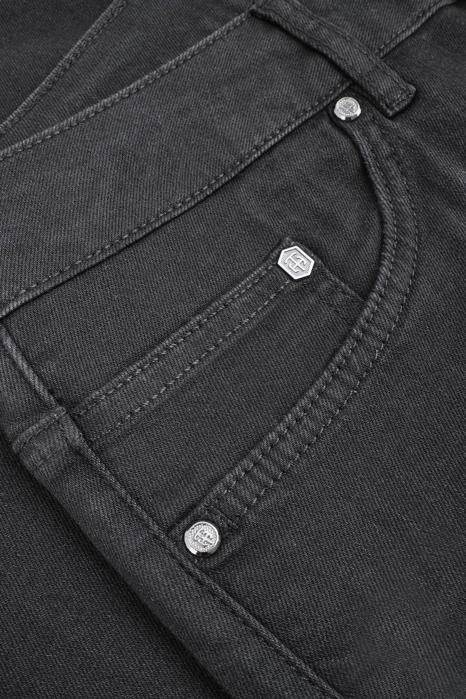 Lacquer Black Vinyl Jean