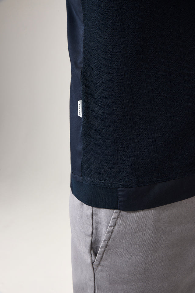 The Jacquard Hybrid Polo Shirt