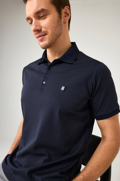 The Neat Navy Polo