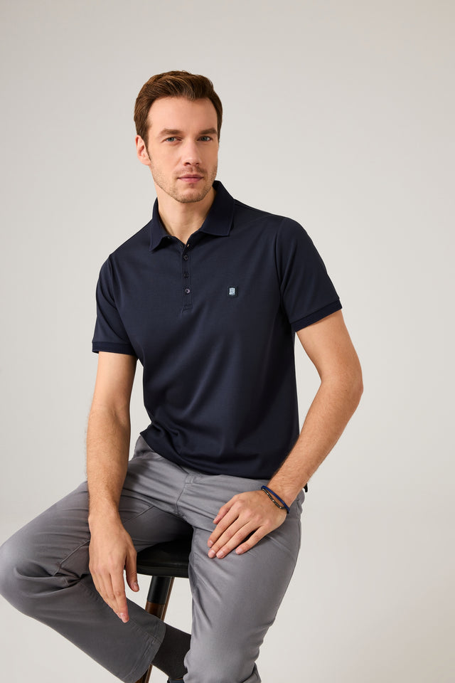 The Neat Navy Polo