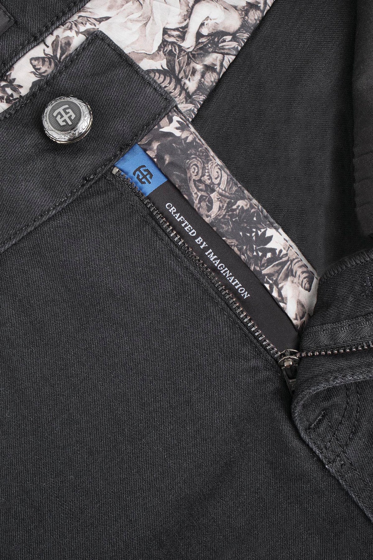 Lacquer Black Vinyl Jean