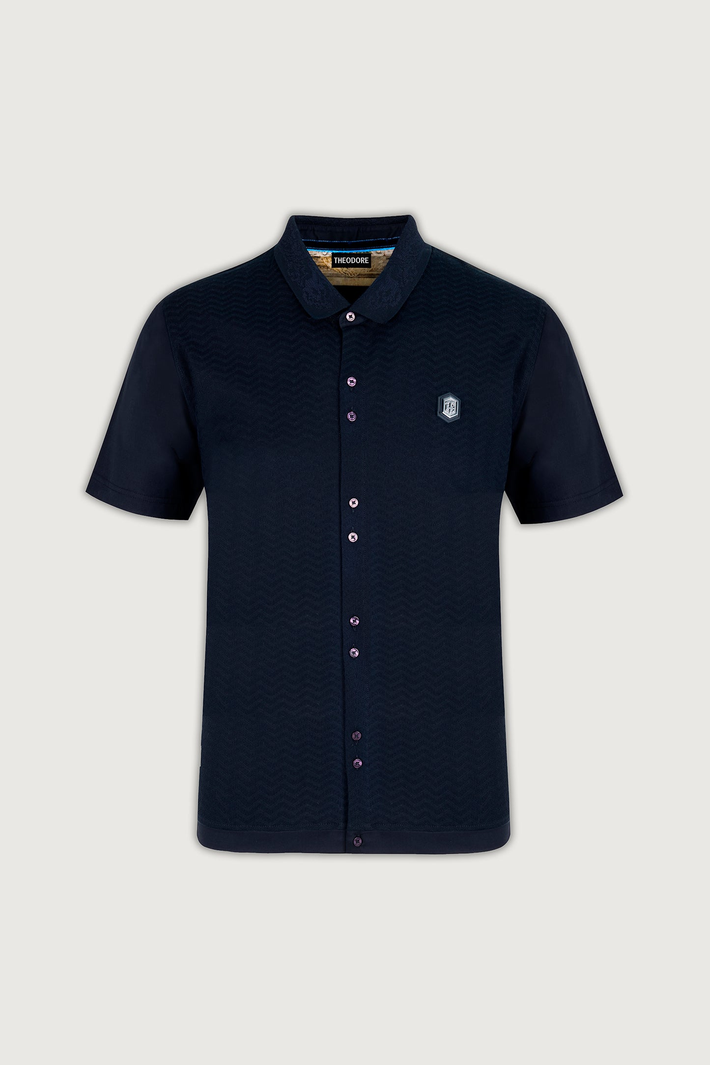 The Jacquard Hybrid Polo Shirt